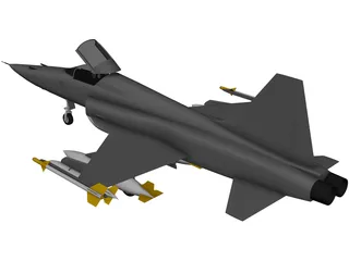 F-5E 3D Model preview