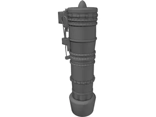 Jet Engine 3D Model preview
