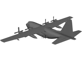 Lockheed AC-130U Spooky 3D Model preview
