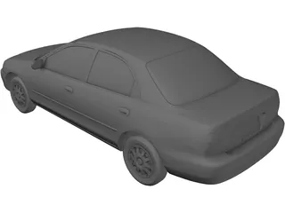 Mazda Protege (1995) 3D Model preview