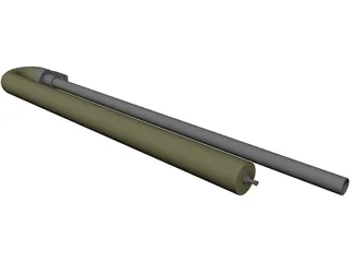 Spud Gun 3D Model preview
