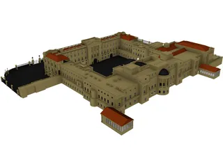 Palace Buckingham 3D Model preview