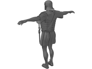 Roman Soldier 3D Model preview