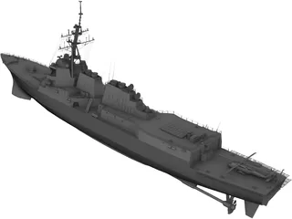 DDG-81 Winston Churchill 3D Model preview