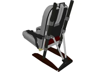 Pilot Seat 3D Model preview