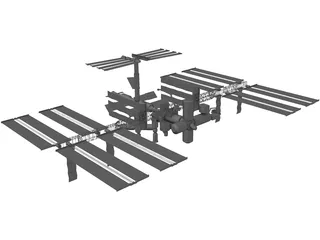 International Space Station 3D Model preview