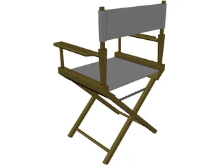 Chair Directors 3D Model preview