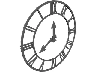 Clock 3D Model preview