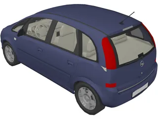 Opel Meriva 3D Model preview
