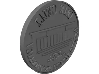 Coin Penny 3D Model preview