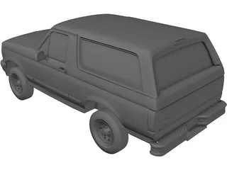 Ford Bronco (1995) 3D Model preview