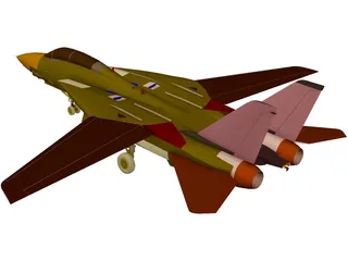 F-14D Tomcat 3D Model preview