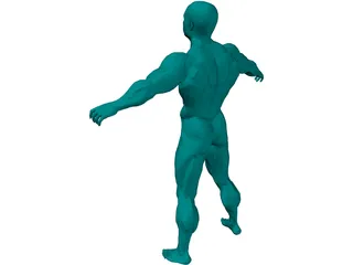 Muscle Man 3D Model preview
