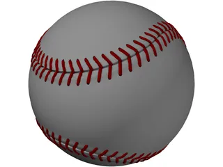 Baseball 3D Model preview