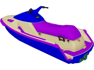 Personal Watercraft 3D Model preview