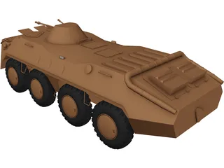 BTR-70 3D Model preview
