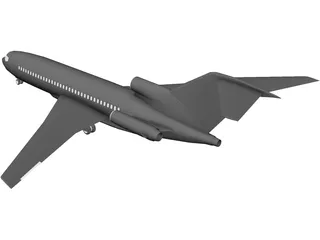 Boeing 727-200 3D Model preview
