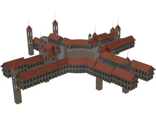 Shopping Centre 3D Model preview