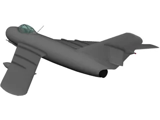 MiG-17 3D Model preview