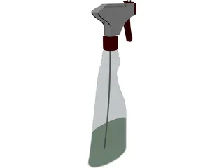 Spray Bottle 3D Model preview