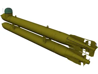 Human Torpedo Neger 3D Model preview