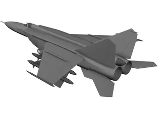MiG-25 3D Model preview