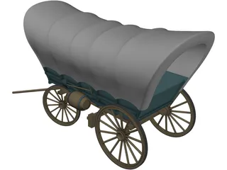 Conestoga Coach 3D Model preview