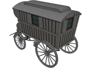 Gipsy Coach 3D Model preview