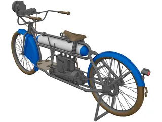 Henderson Model A (1912) 3D Model preview