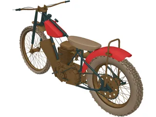 Jawa 500 PT 3D Model preview