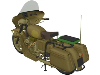 Moto Guzzi 700cc 3D Model preview