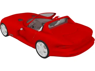 Dodge Viper Concept 3D Model preview