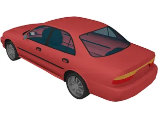 Mitsubishi Galant 3D Model preview