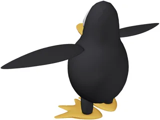 Linux Penguin 3D Model preview