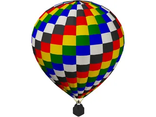 Hot Air Balloon 3D Model preview