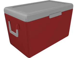 Picnic Cooler 3D Model preview
