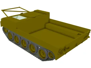 M454 Pershing Missile Carrier 3D Model preview