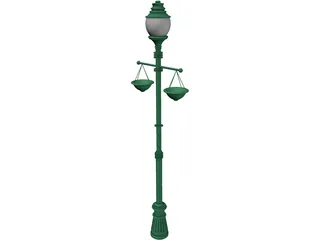 Street Lamp 3D Model preview