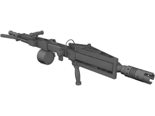 M57 Smart Gun 3D Model preview