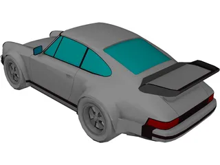 Porsche 911 Turbo (1977) 3D Model preview