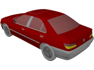 Peugeot 406 3D Model preview