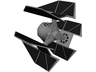 Star Wars Tie Defender 3D Model preview