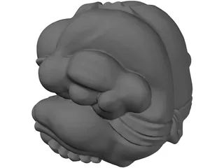 Buddha Pensatore 3D Model preview