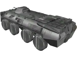 BTR-80 3D Model preview