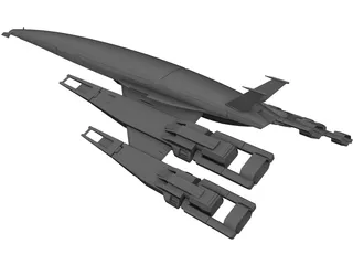 SR-2 Normandy 3D Model preview