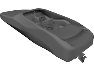 Baja 252 Boss Large Boat 3D Model preview
