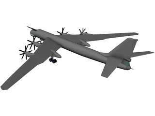 Tupolev Tu-95 Bear 3D Model preview