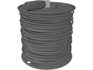 Fiber Optic Cable 3D Model preview