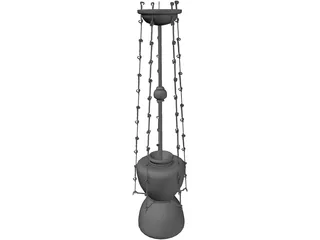 Turkish Hanging Lamp 3D Model preview