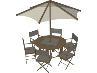 Mesa Teka 3D Model preview